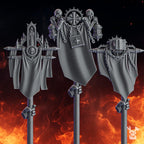Banners | Pactum Aeternum | Conversion Bits For 28mm 32mm Sci-fi Space Knights