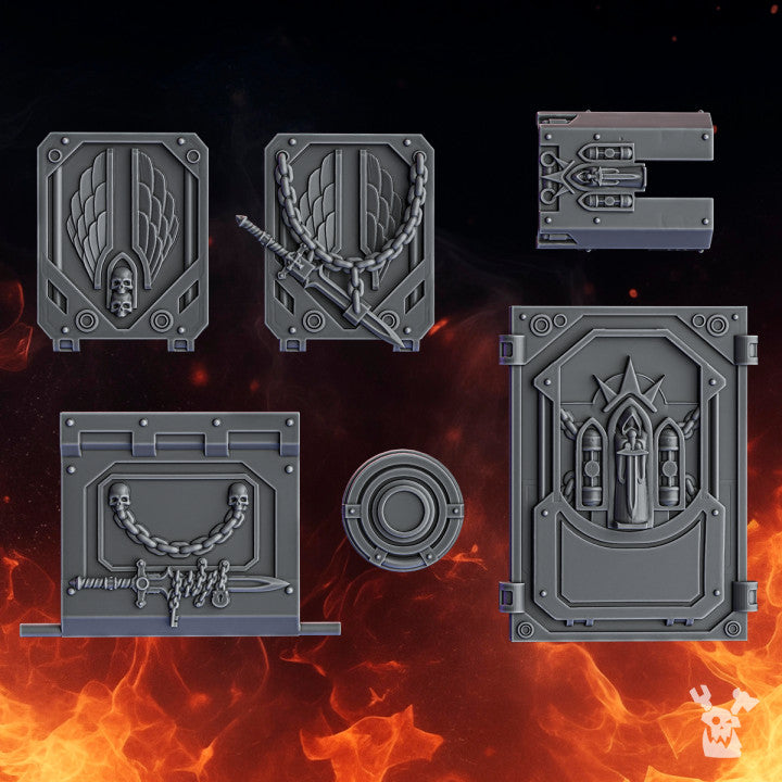 Knight APC Upgrade Kit | Pactum Aeternum | Conversion Bits For 28mm 32mm Sci-fi Space Knights