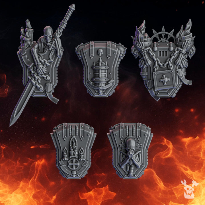 Crusader Backpacks | Pactum Aeternum | Conversion Bits For 28mm 32mm Sci-fi Space Knights