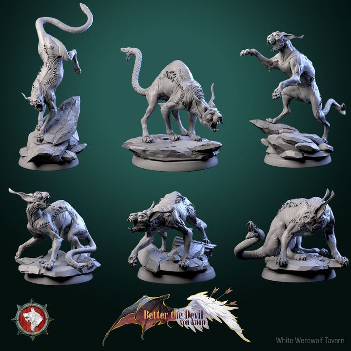 Dungeons and Dragons Models - Better the Devil you know - Set by White Werewolf Tavern