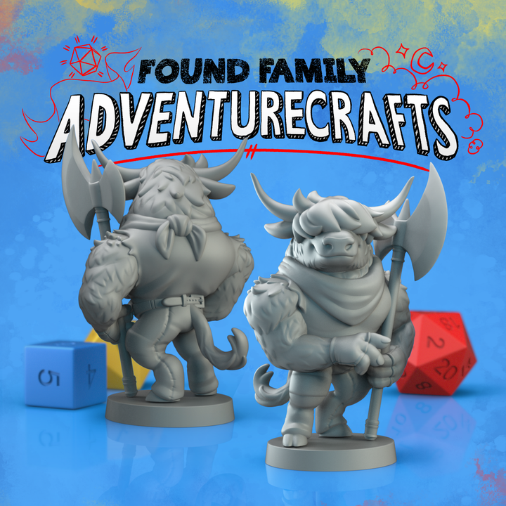 Highland Minotaur Oversized Miniature