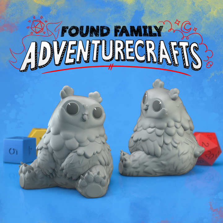 Cute BabyOwlbear Oversized Miniature