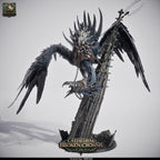 👑 The Carrion King | 12K Resin 100mm Mounted/Wild Monster for D&D 🦅