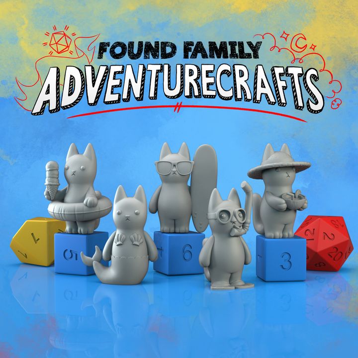 Peanut Cats Tropical! - Whimsical Feline Miniatures