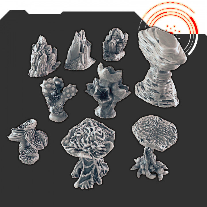 Sci-fi Scenery - Alien Set 2