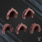 Shoulder Pads | Winged Lions | Sci-Fi Grimdark Custom Bitz Wargaming Miniatures 28mm 32mm