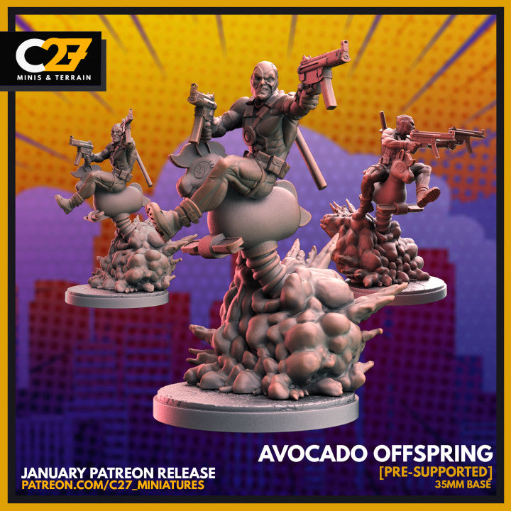 X-Force Team | Super Hero Sci-Fi Miniature | C27 Studio