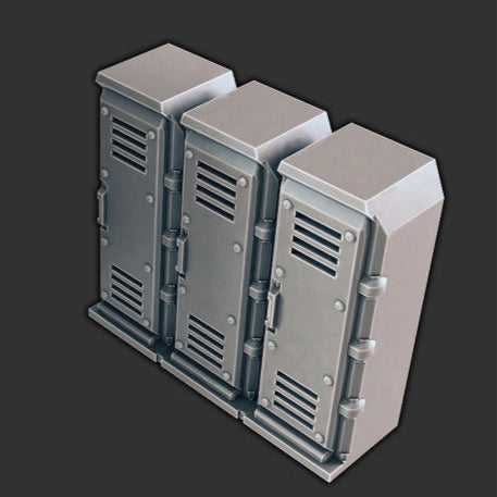 Sci-fi Scenery - Personnel lockers