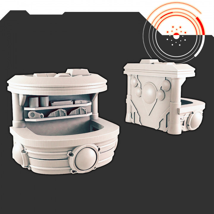 Sci-fi Scenery - Black Market Stall 3