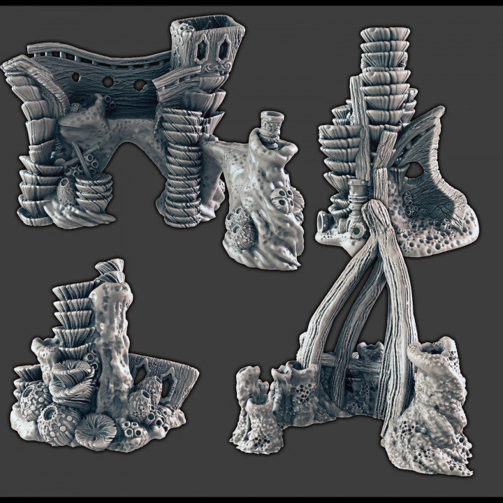 Shipwreck Coral/Rock Scatter - Set 1