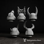 Helmets | Predators | Sci-Fi Grimdark Custom Bitz Wargaming Miniatures 28mm 32mm