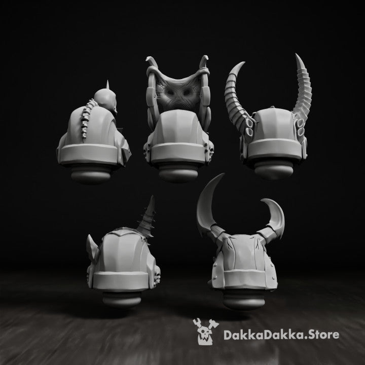 Helmets | Predators | Sci-Fi Grimdark Custom Bitz Wargaming Miniatures 28mm 32mm