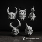 Helmets | Predators | Sci-Fi Grimdark Custom Bitz Wargaming Miniatures 28mm 32mm