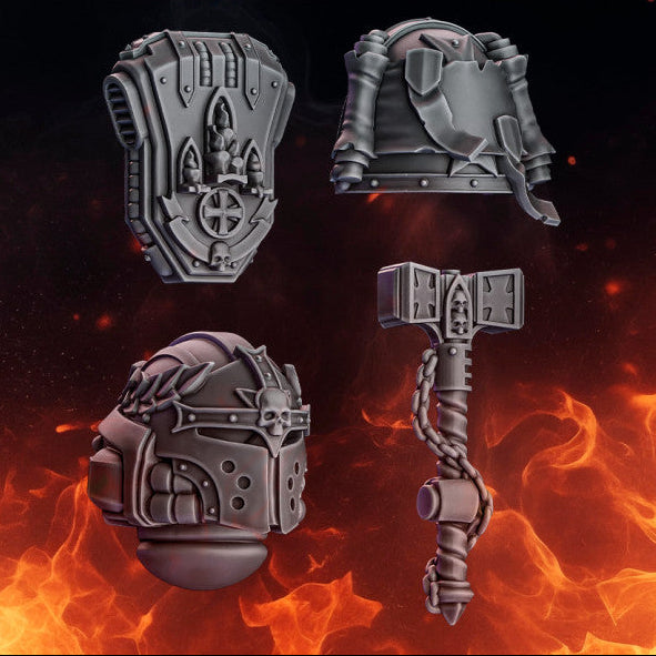 Hero Upgrade Kit | Pactum Aeternum | Conversion Bits For 28mm 32mm Sci-fi Space Knights