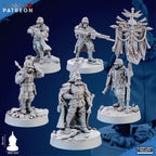 Trencher Command Miniatures | Imperial Soldiers | Grimdark Proxy Miniature | Ghamak