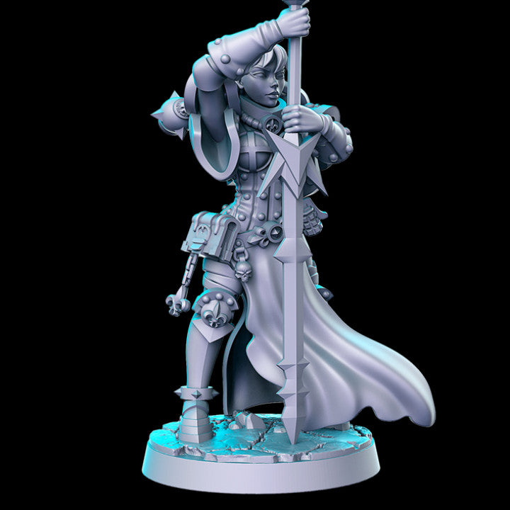 Battle Nun V | Sisters of Purity | Sci-Fi Miniature | RN Estudio