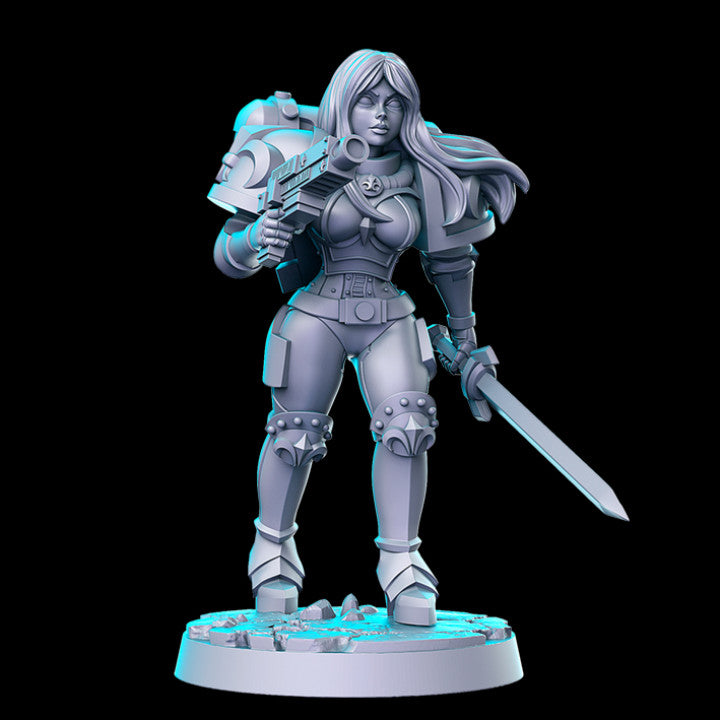 Battle Nun C | Sisters of Purity | Sci-Fi Miniature | RN Estudio