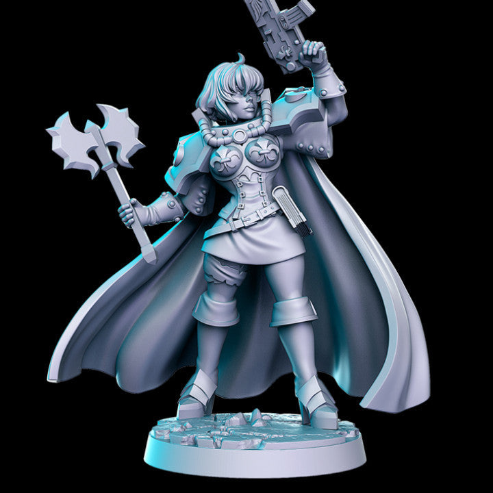 Battle Nun E | Sisters of Purity | Sci-Fi Miniature | RN Estudio