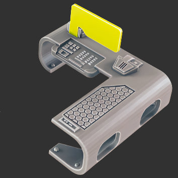 Office Furniture - Large Desk With Holographic Screen