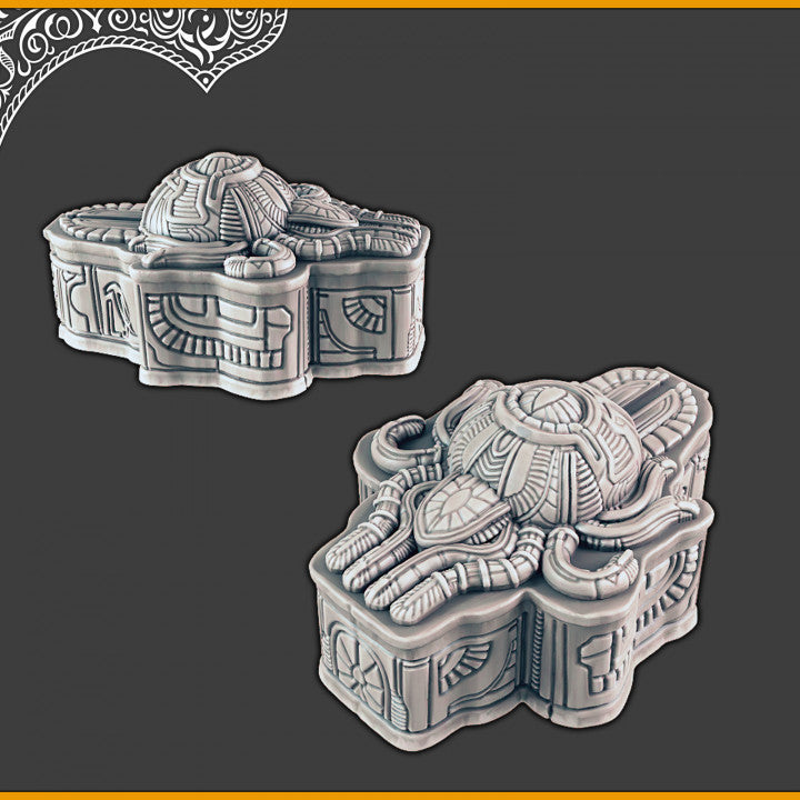 Undead Eye Beast and Sarcophagus