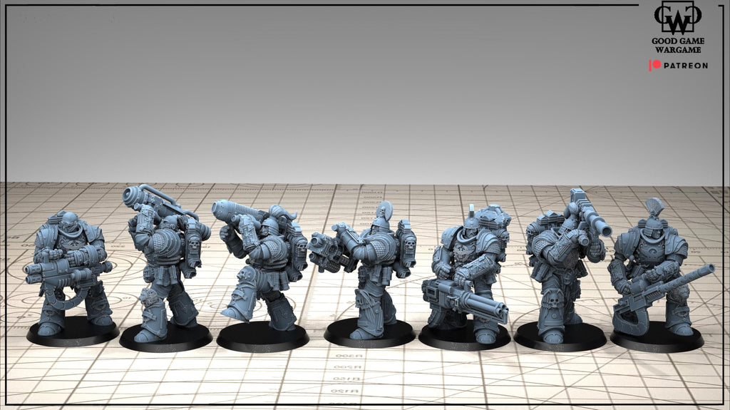 Tonantis Warrior HSQ 2 Thunder Warriors SQ Melee Unit by GGW (5 figures supplied) prebuilt