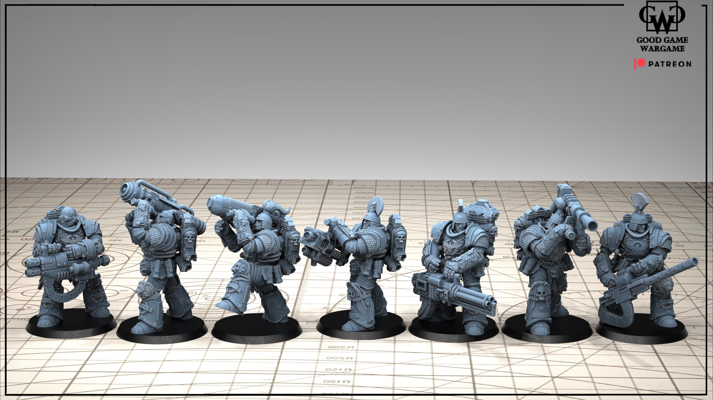 Tonantis Warrior HSQ 2 Thunder Warriors SQ Melee Unit by GGW (5 figures supplied) prebuilt