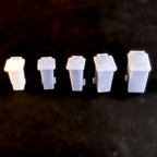 OO Gauge (1:76) Wheelie Bins (4)