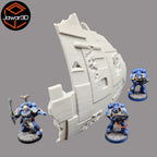 Spaceship Wreckage - 28mm Wargaming Scatter Terrain Scenery Tabletop Miniature