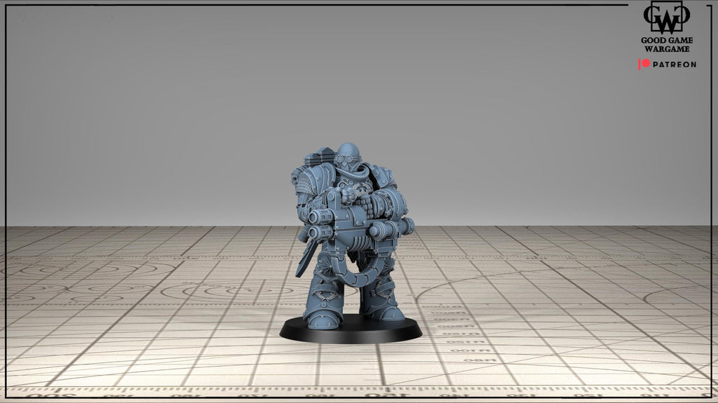 Tonantis Warrior HSQ 2 Thunder Warriors SQ Melee Unit by GGW (5 figures supplied) prebuilt