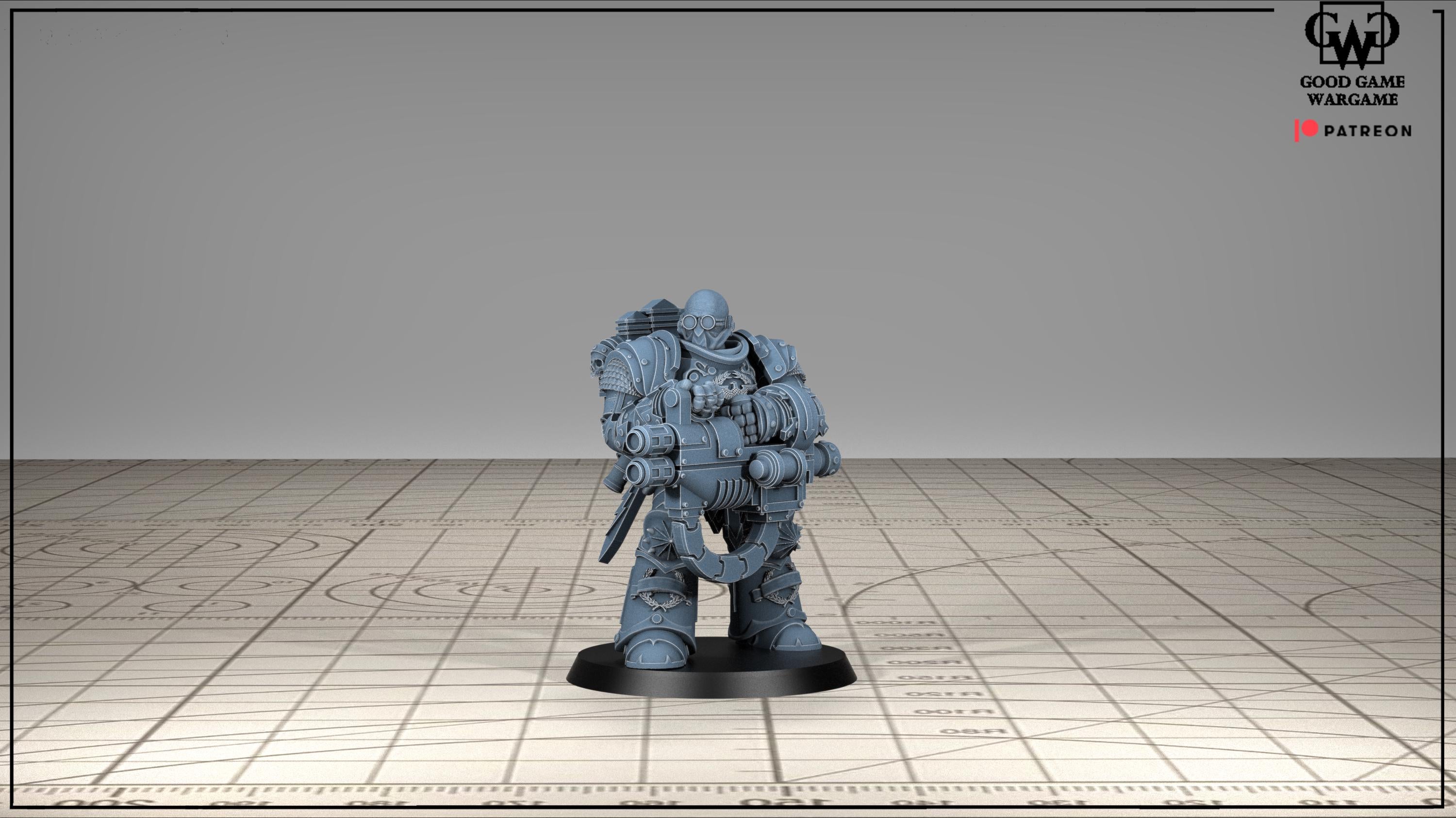 Tonantis Warrior HSQ 2 Thunder Warriors SQ Melee Unit by GGW (5 figures supplied) prebuilt