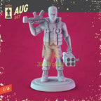 80s Action Heroes Miniatures – Snake Rambo Commando McClane Maverick Axel Foley 32 mm Resin Figures RPG D&D Display