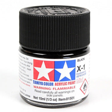 Tamiya Acrylic Paint Mini X-1 Black