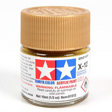 Tamiya Acrylic Paint Mini X-12 Gold Leaf