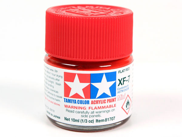 Tamiya Acrylic Paint Mini XF-7 Flat Red