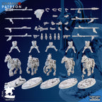Trencher Blitz Cavalry Miniatures | Imperial Soldiers | Grimdark Proxy Miniature | Ghamak