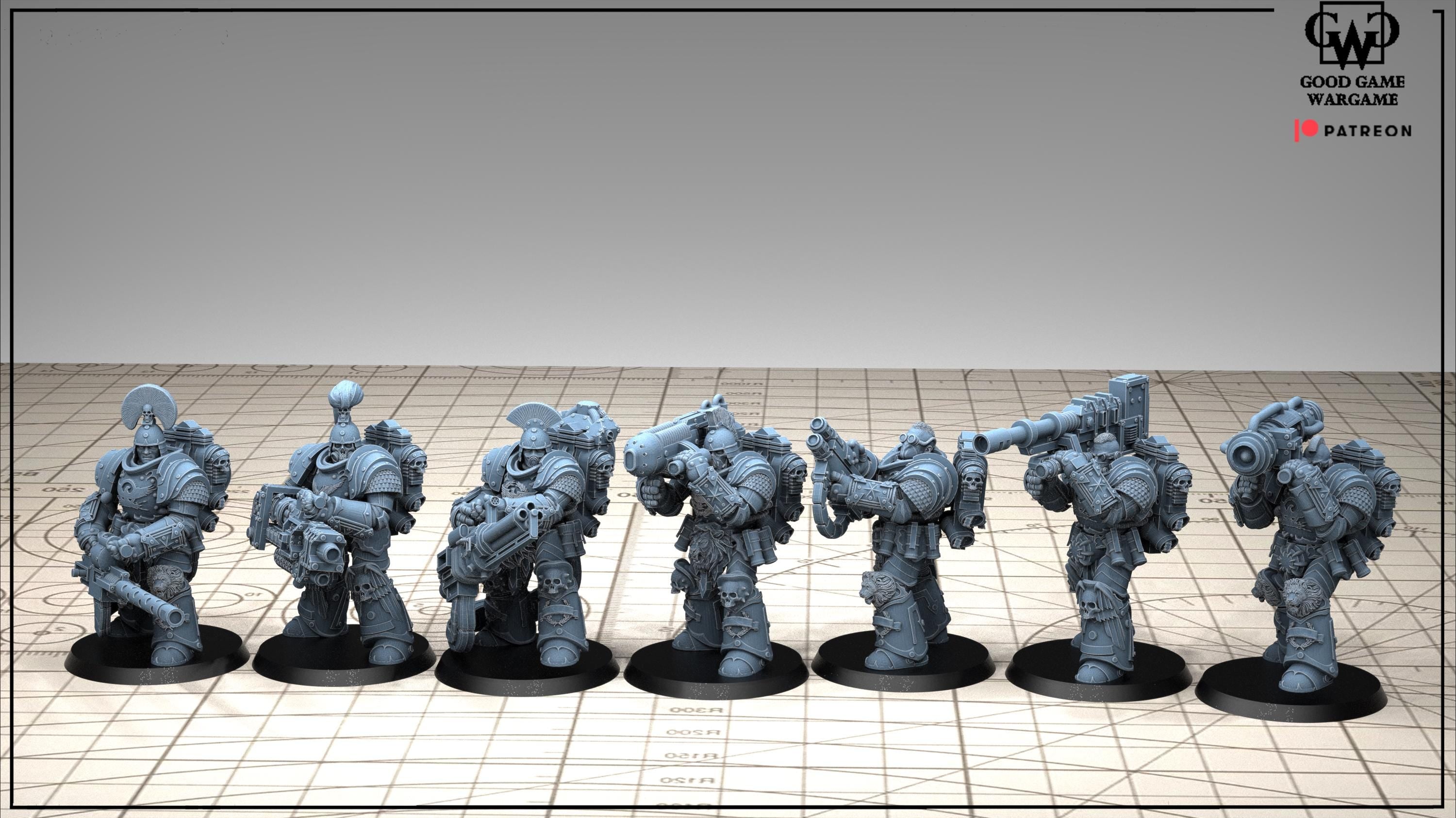 Tonantis Warrior HSQ 1  Thunder Warriors SQ Melee Unit by GGW (5 figures supplied) prebuilt