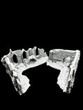 Medium Infected Ruins Terrain Sci Fi Tabletop Scenery 3D Printed 2 pcs
