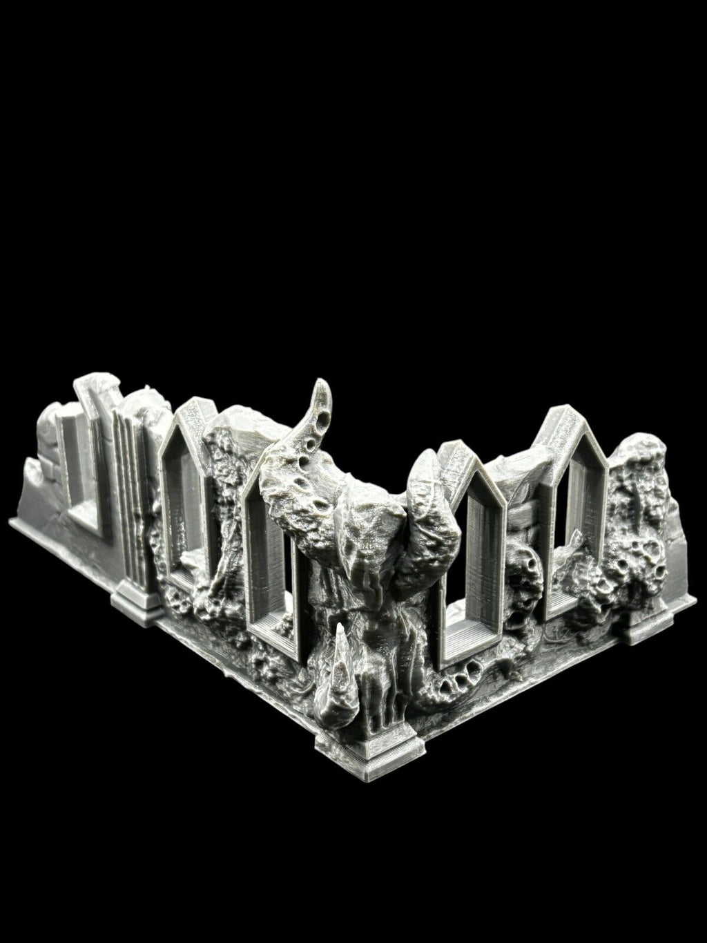 Medium Infected Ruins Terrain Sci Fi Tabletop Scenery 3D Printed 2 pcs