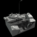 1/35 "The Battle Story of T-80" | Full scene Diorama Set