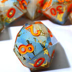 Divine Thunder | Art Core Dice | 7 Piece Set