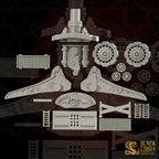 Iron Trenchers Big Cannon | Trench Grimdark | Black Cobra Miniatures