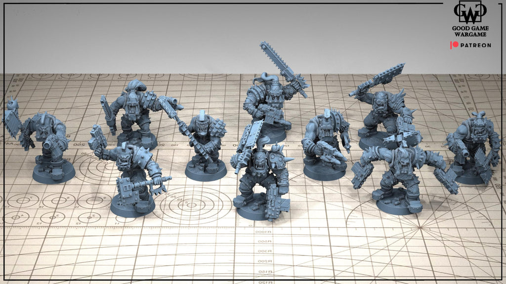 Ork Biga Tooth Boyz - SQ2  Unit by GGW (2 figures supplied)