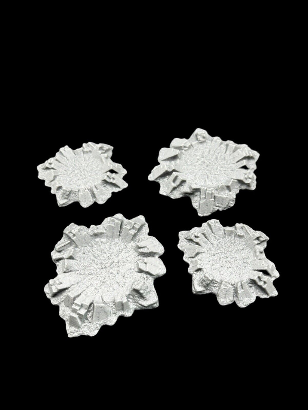 4x 28mm Craters for Tabletop Gaming For Games Like Warhammer - 3D Printed