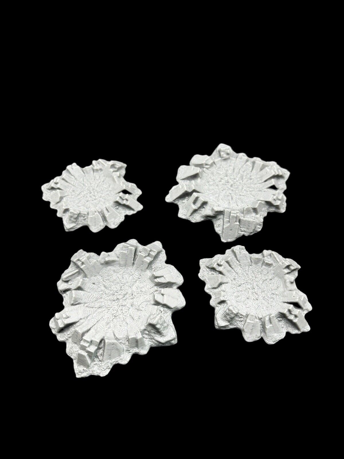4x 28mm Craters for Tabletop Gaming For Games Like Warhammer - 3D Printed