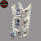 Circle Tower Ruin - 28mm Wargaming Scatter Terrain Scenery Tabletop Miniature