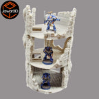 Circle Tower Ruin - 28mm Wargaming Scatter Terrain Scenery Tabletop Miniature