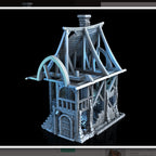 Beetroot House In Ruins - 28mm DND/Wargame/RPG Terrain