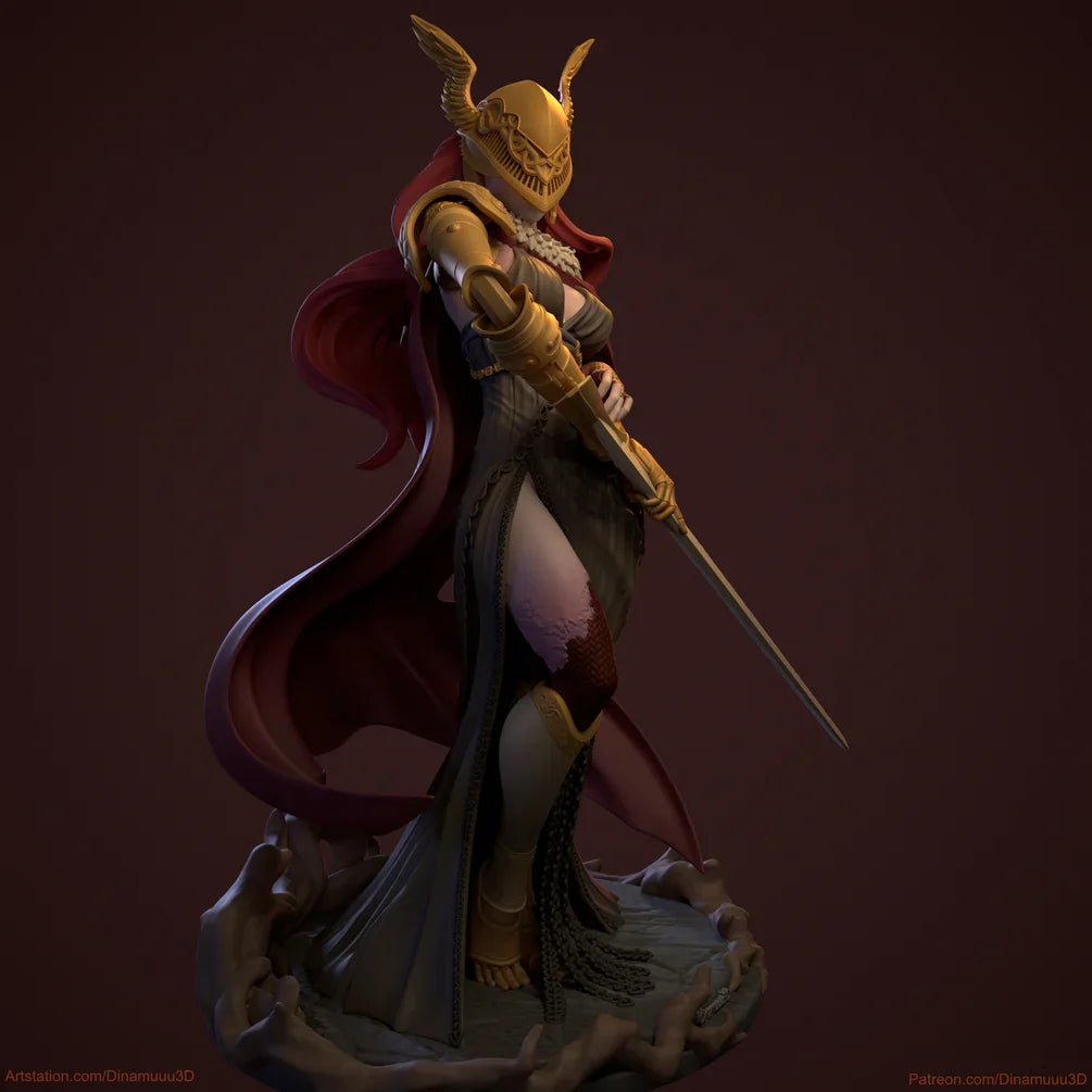 Melanie | Pin-Up Statue Fan Art Miniature Unpainted | Dinamuu3D