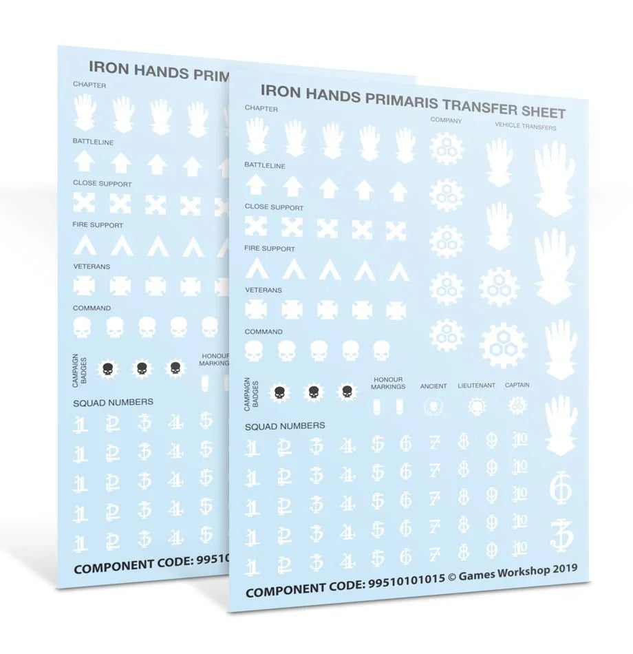 Space Marines: Iron Hands Primaris Upgrades & Transfers