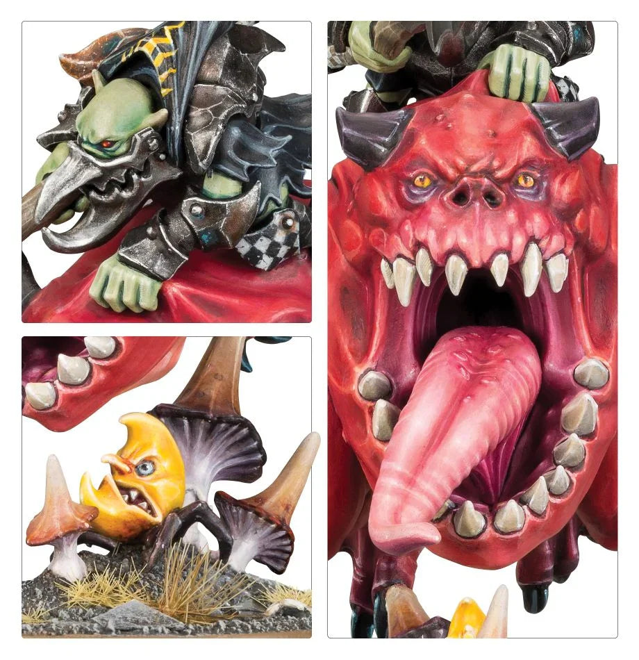 Gloomspite Gitz: Loonboss on Giant Cave Squig